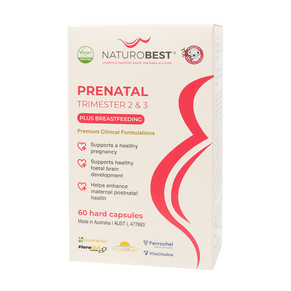 Prenatal Trimester 2 & 3 Plus - 60 Capsules | NaturoBest