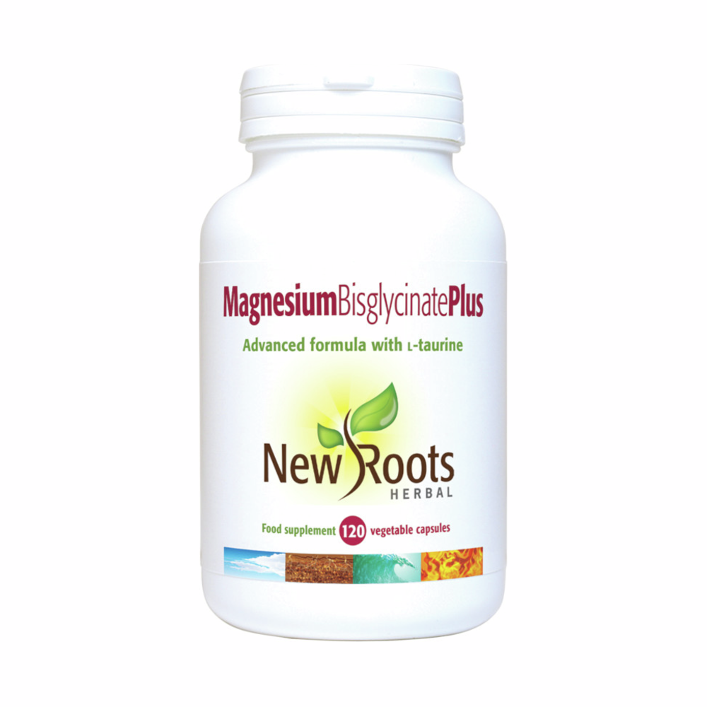 Magnesium Bisglycinate Plus - 120 Capsules | New Roots Herbal