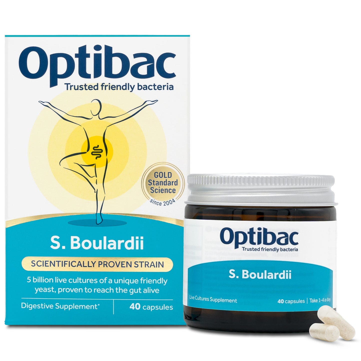 Saccharomyces Boulardii - 40 Capsules | Optibac