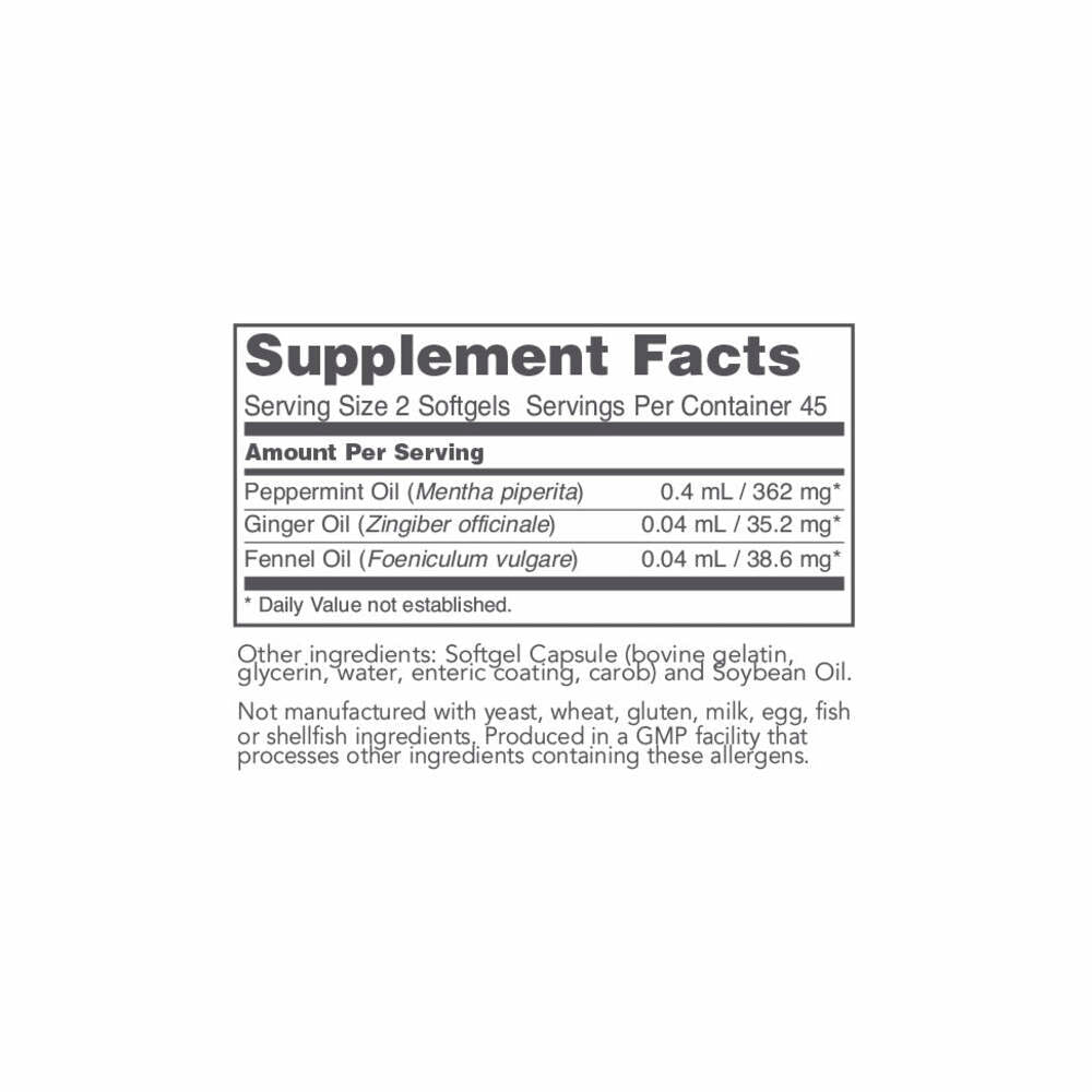 Peppermint Oil G.I. - 90 Softgels | Protocol for Life Balance