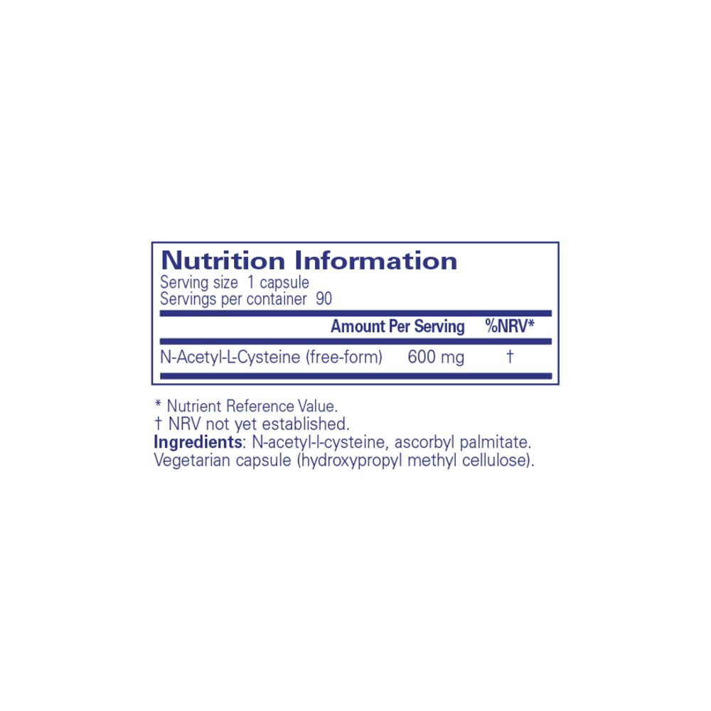NAC 600mg - 90 Capsules | Pure Encapsulations