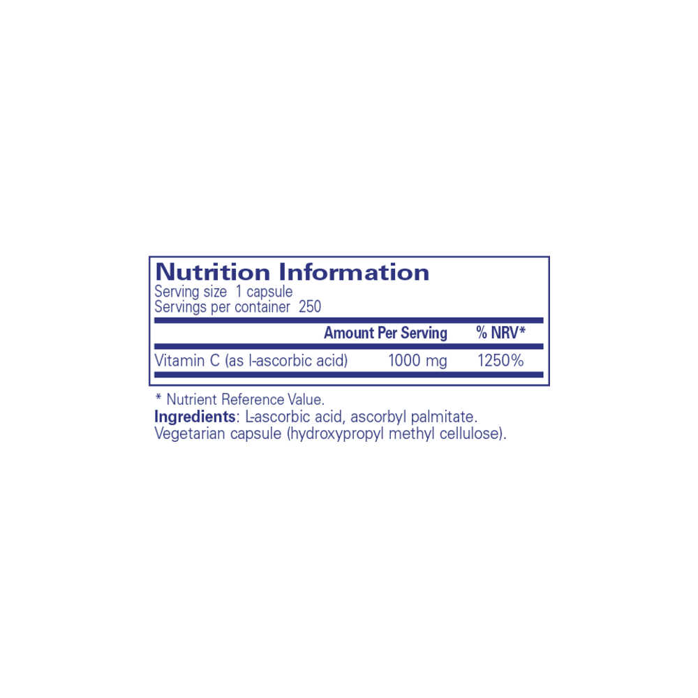 Ascorbic Acid - 250 Capsules | Pure Encapsulations