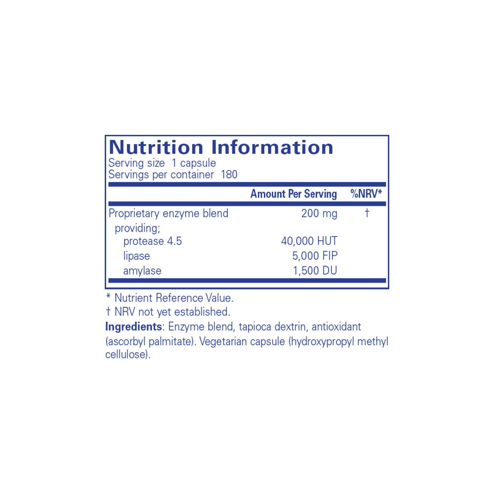 Pancreatic VegEnzymes  - 180 Capsules | Pure Encapsulations