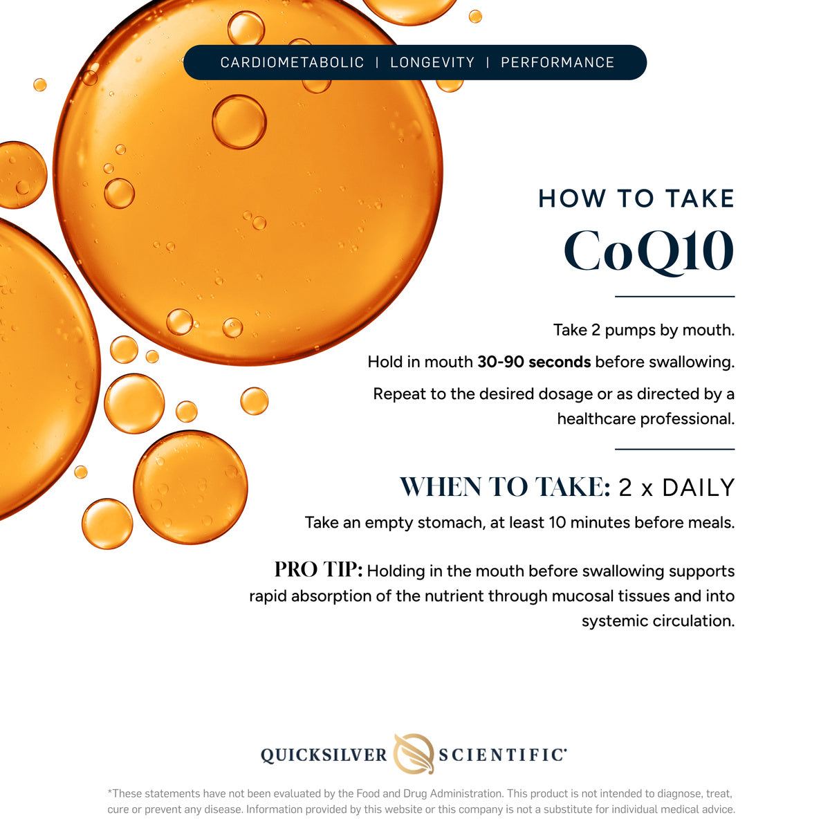 CoQ10 - 50ml | Quicksilver Scientific