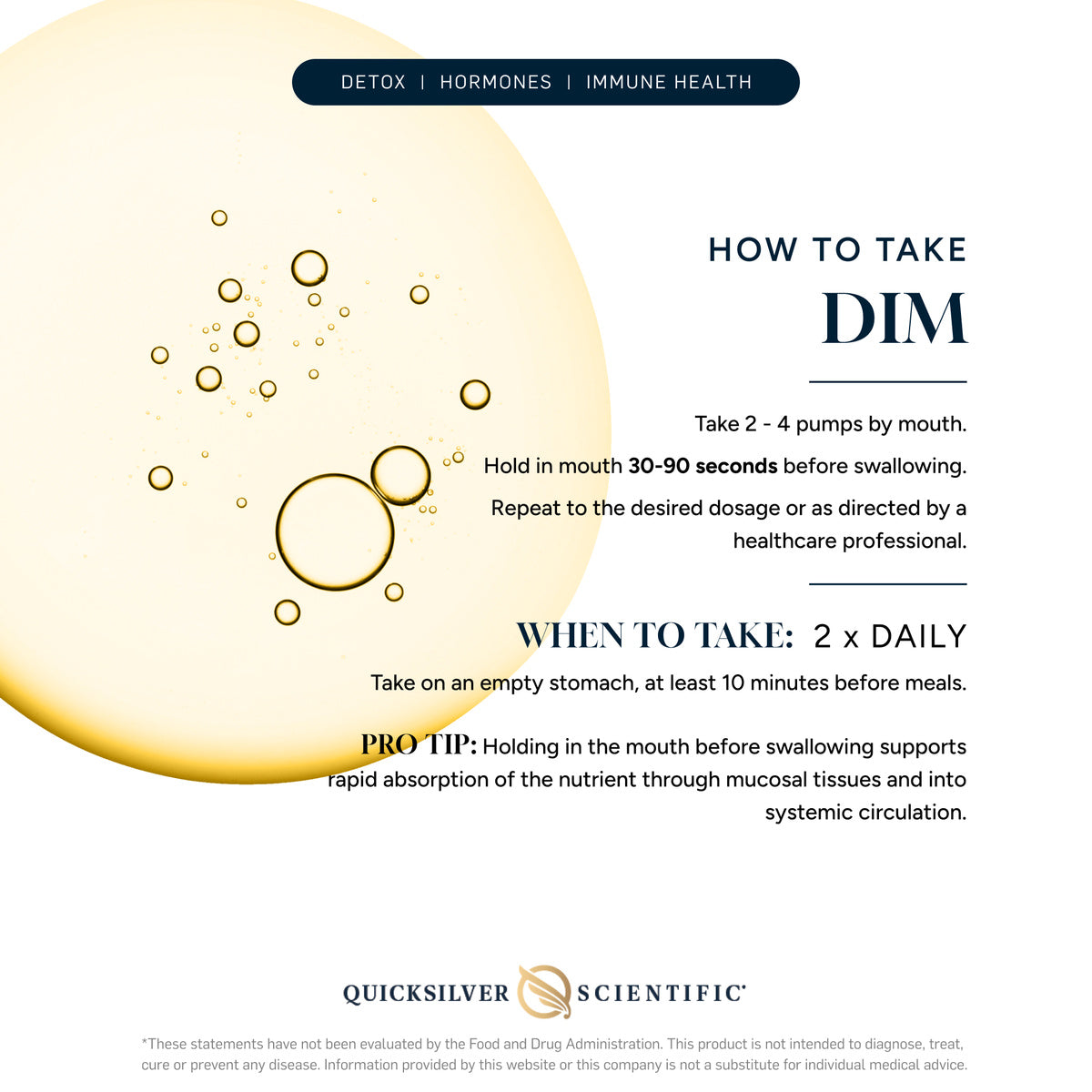 DIM - 50ml | Quicksilver Scientific