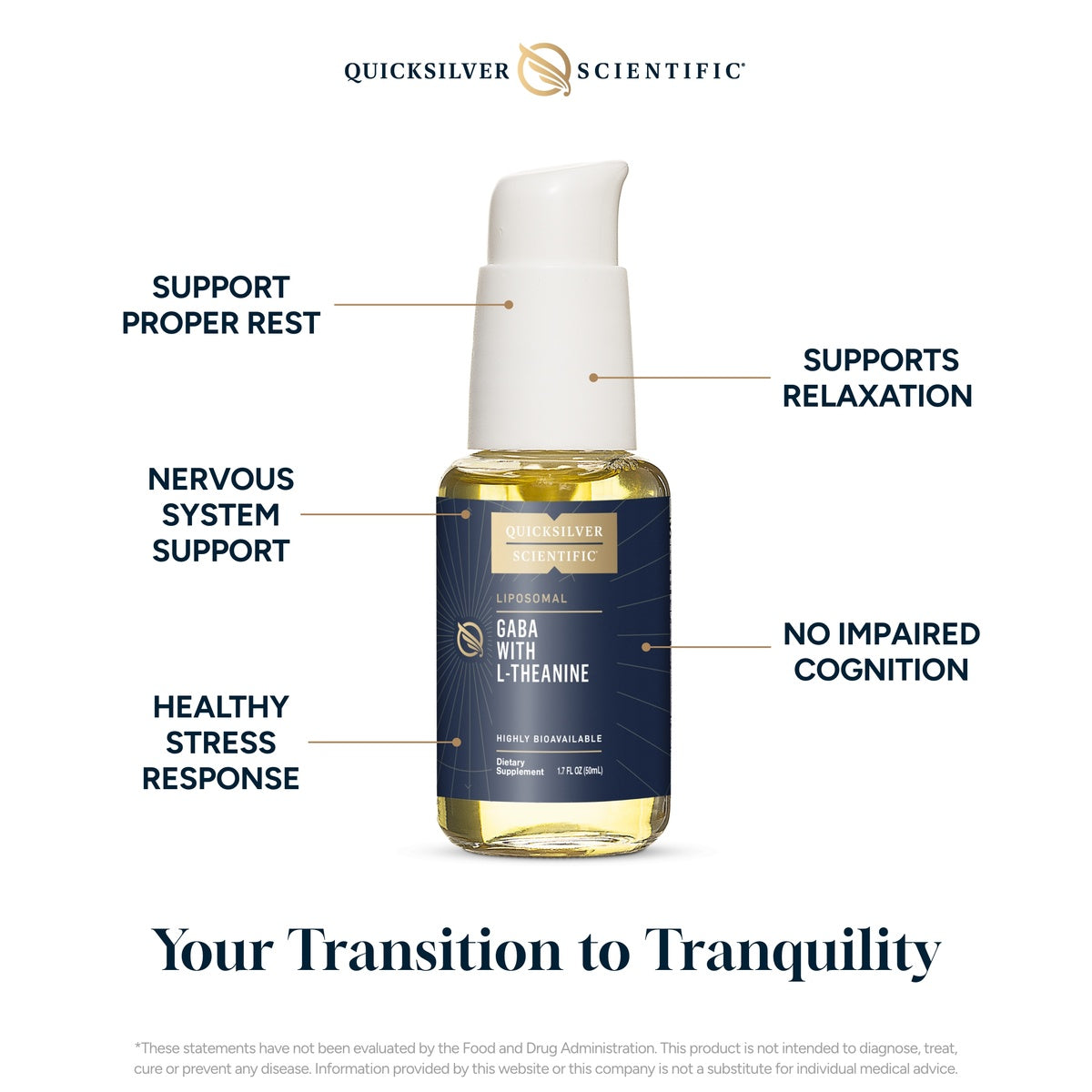 GABA + L-Theanine - 50ml | Quicksilver Scientific