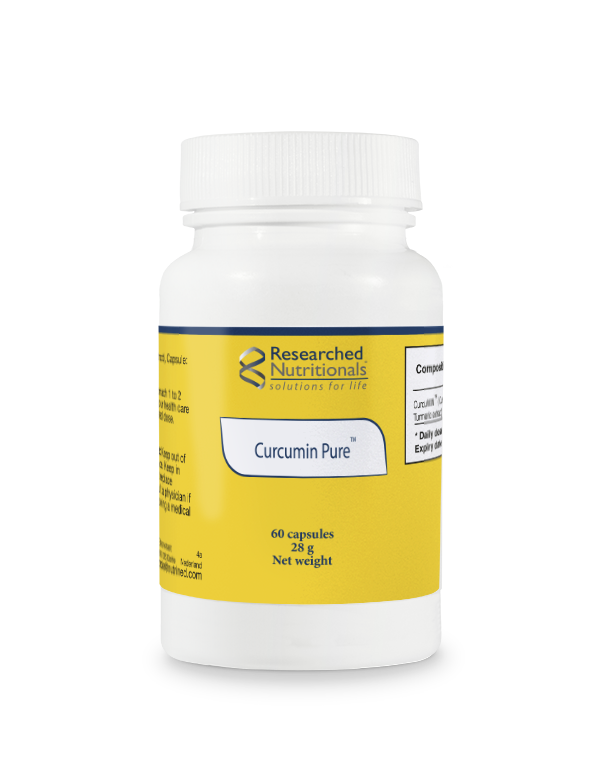 Curcumin Pure - 60 Capsules | Researched Nutritionals