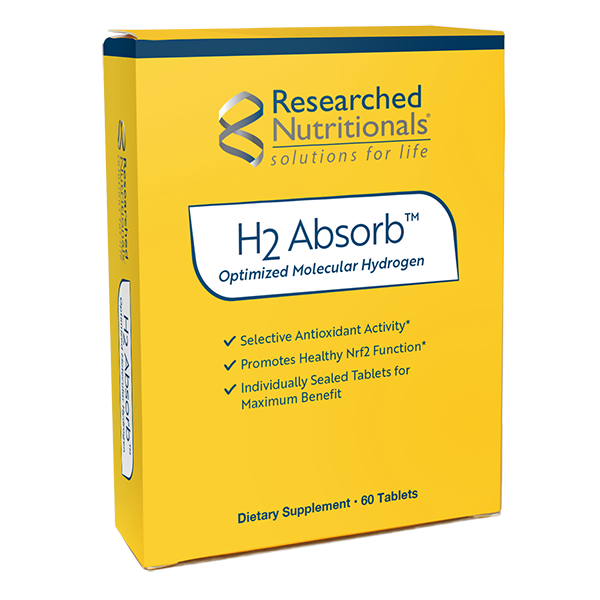 H2 Absorb - 60 Tablets | Researched Nutritionals