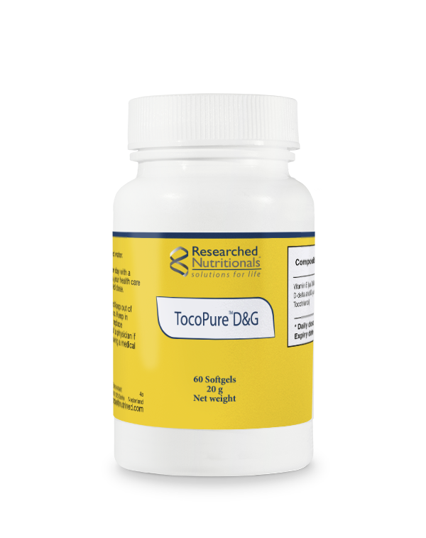 TocoPure D&G (High Potency Tocotrienols) - 60 Softgels | Researched Nutritionals