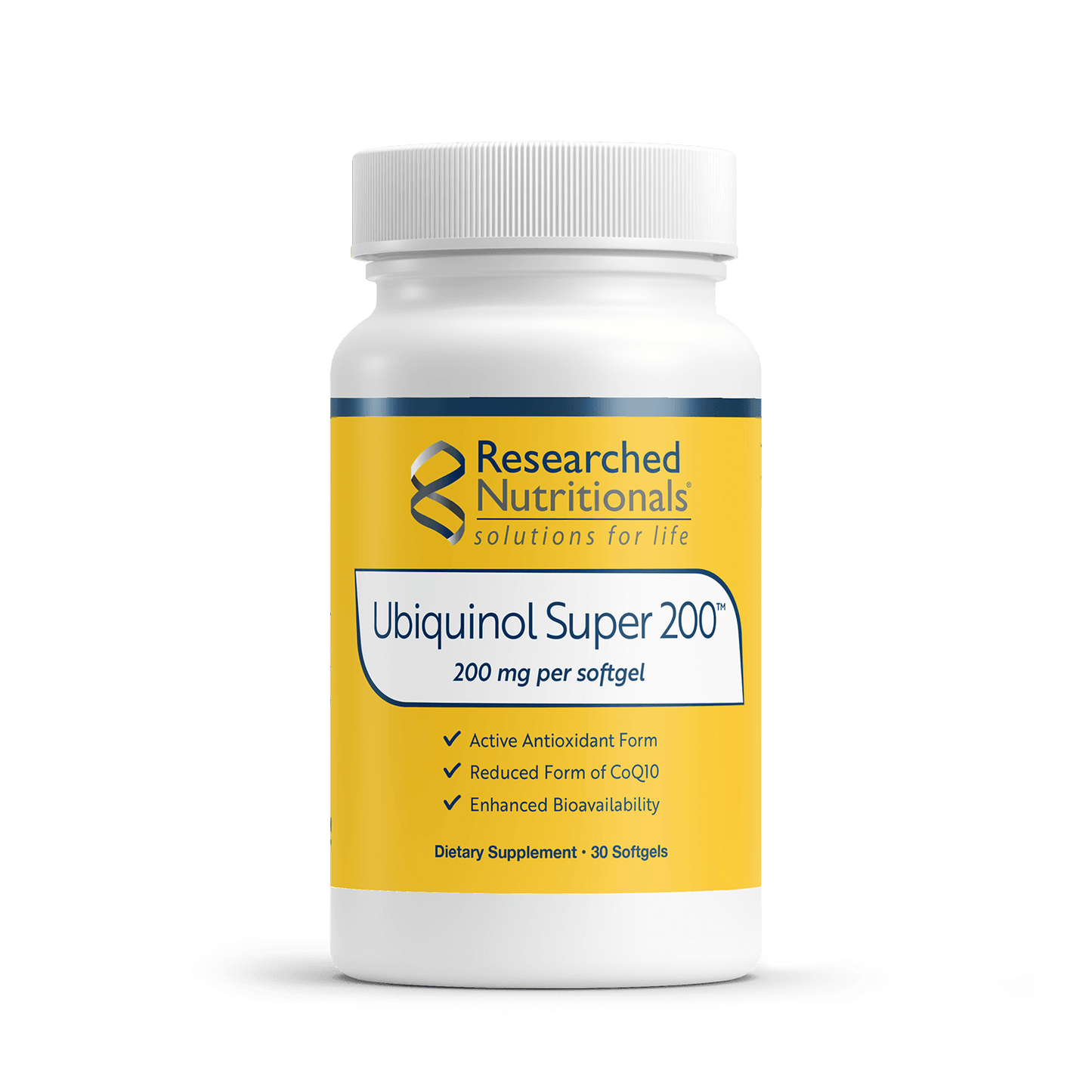 Ubiquinol Super 200 - 30 Softgels | Researched Nutritionals