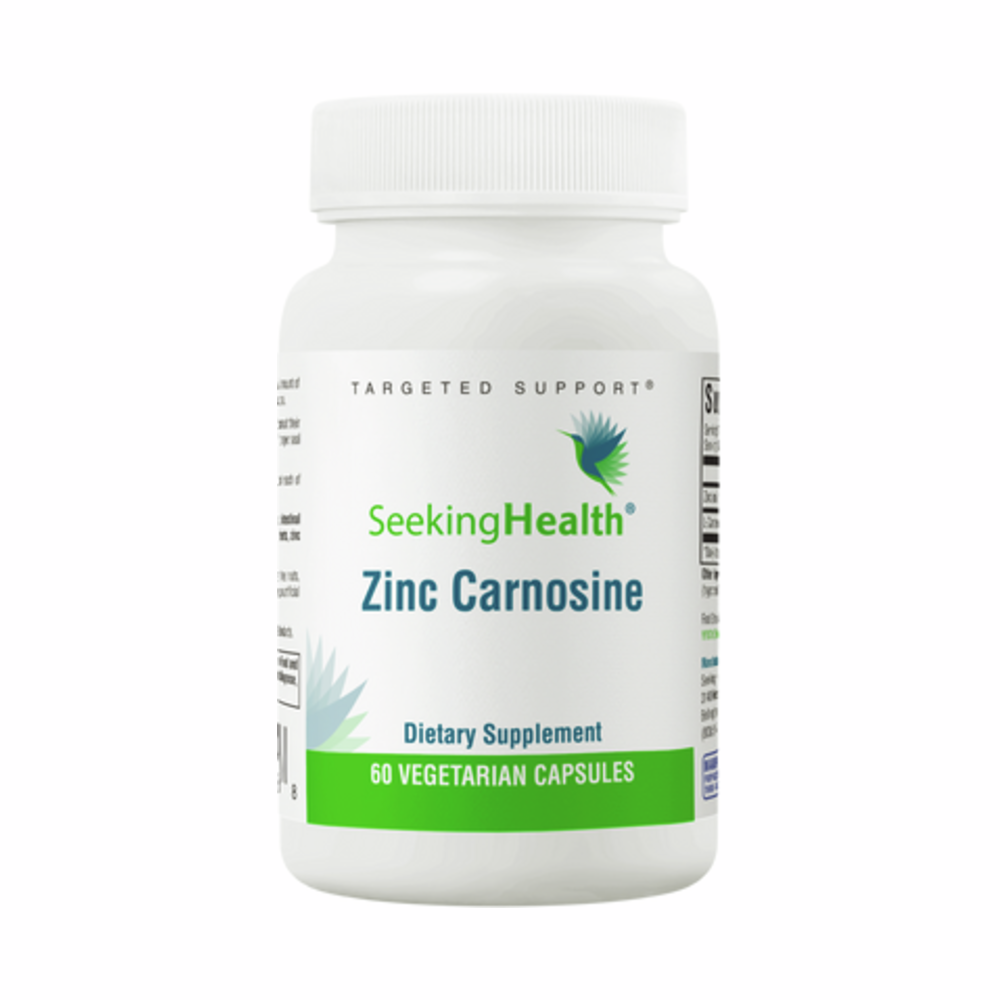 Zinc Carnosine 75mg - 60 Capsules | Seeking Health