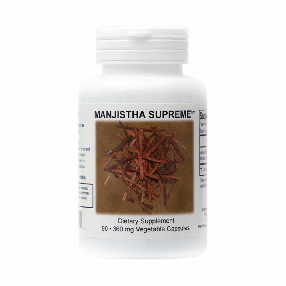 Manjistha Supreme (Rubia cordifolia) - 90 Capsules | Supreme Nutrition Products