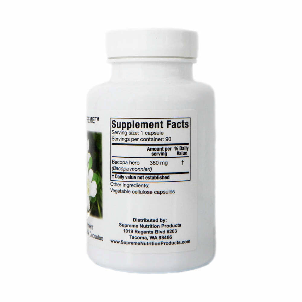 Bacopa Supreme - 90 Capsules | Supreme Nutrition Products