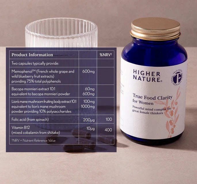 True Food Clarity for Women - 60 Capsules | Higher Nature