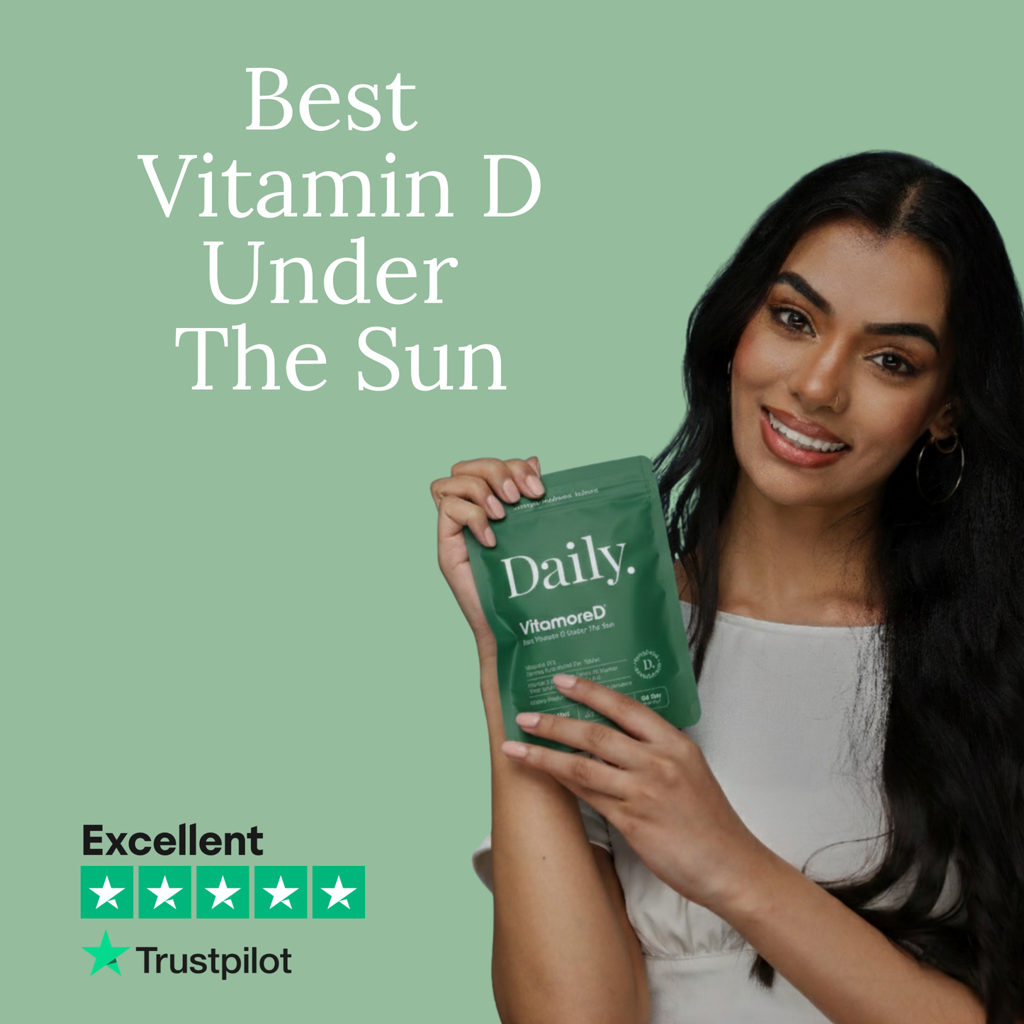 VitamoreD Fast-Acting Vitamin D3 Supplement - Active Form Calcifediol for Enhanced Absorption | Made By Daily