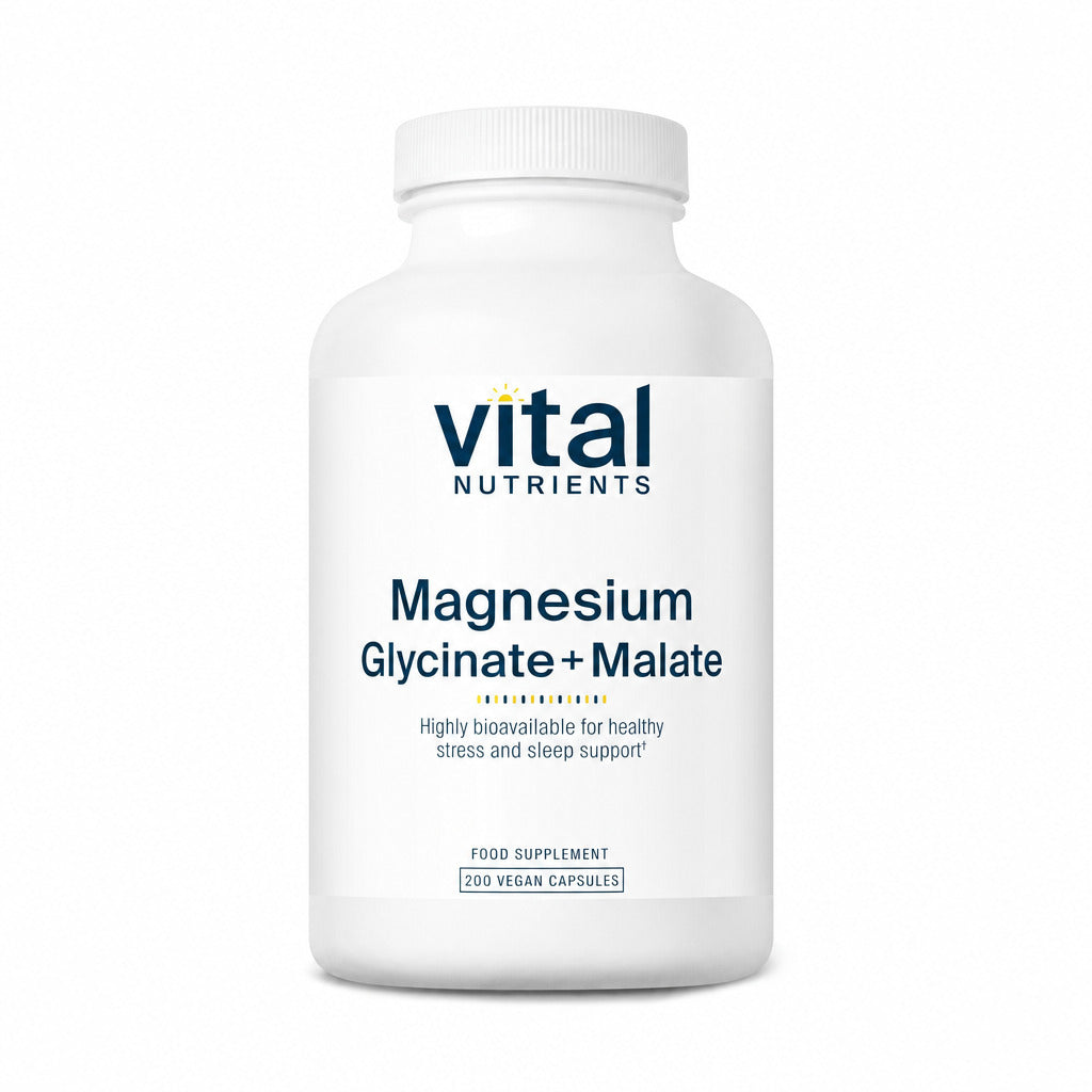 Magnesium Glycinate + Malate - 200 Capsules | Vital Nutrients