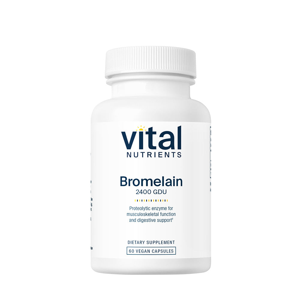 Bromelain High Potency 2400GDU 375mg - 60 Capsules | Vital Nutrients