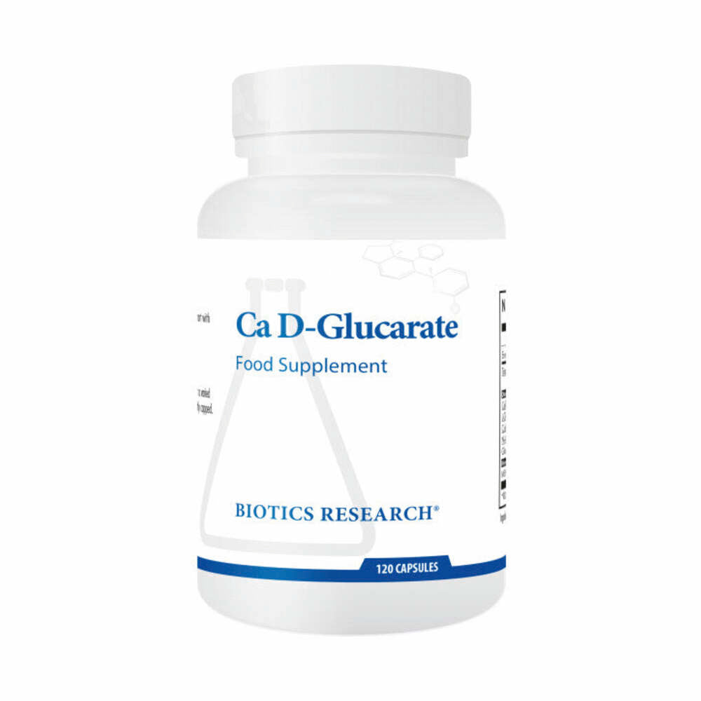Ca D-Glucarate 500mg - 120 Capsules | Biotics Research